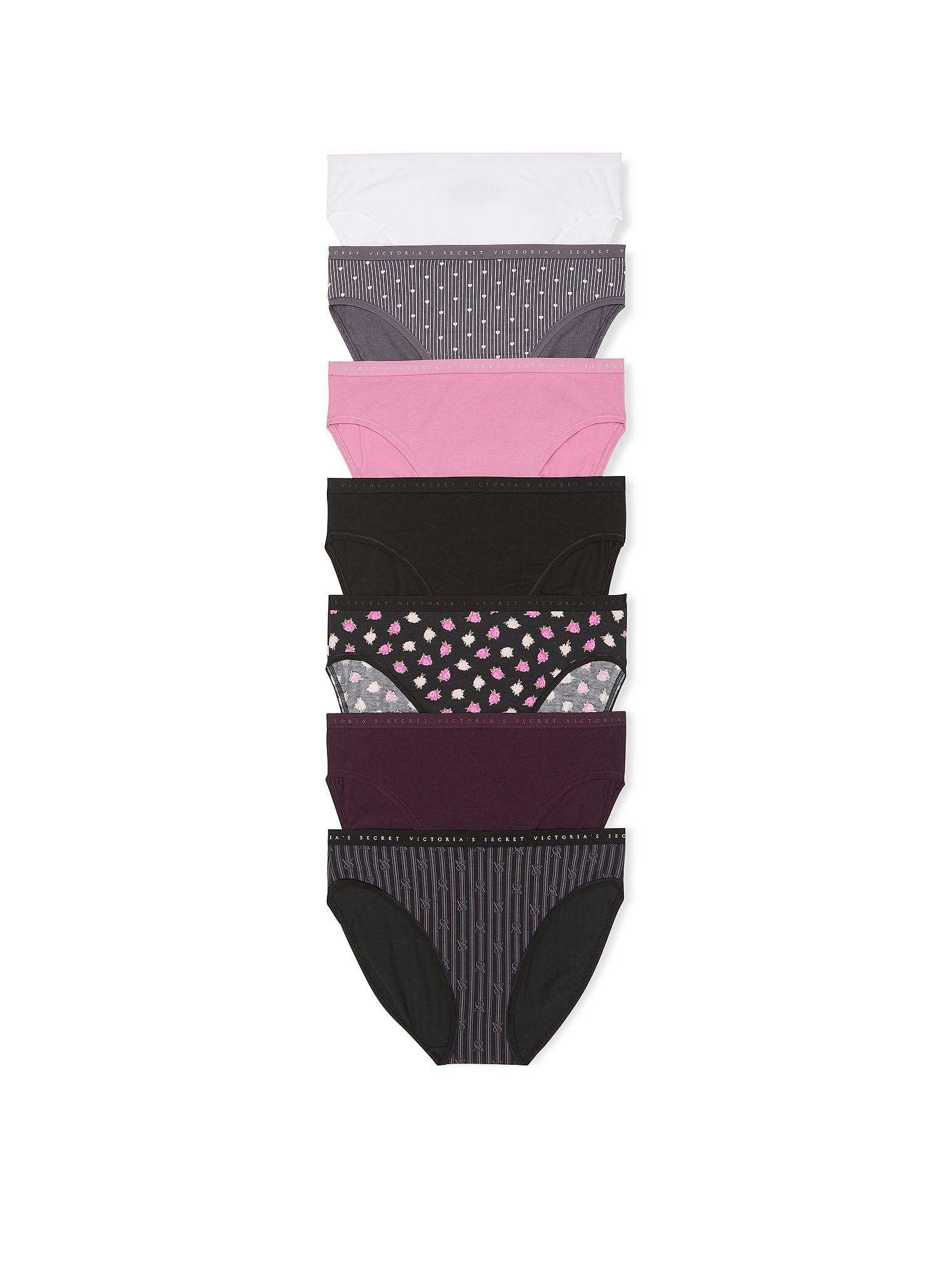 Victoria's Secret Women's Cotton Brief Underwear, Full Coverage Panties for Women, Multi Pack (XS - XXL) - 7DAY'S