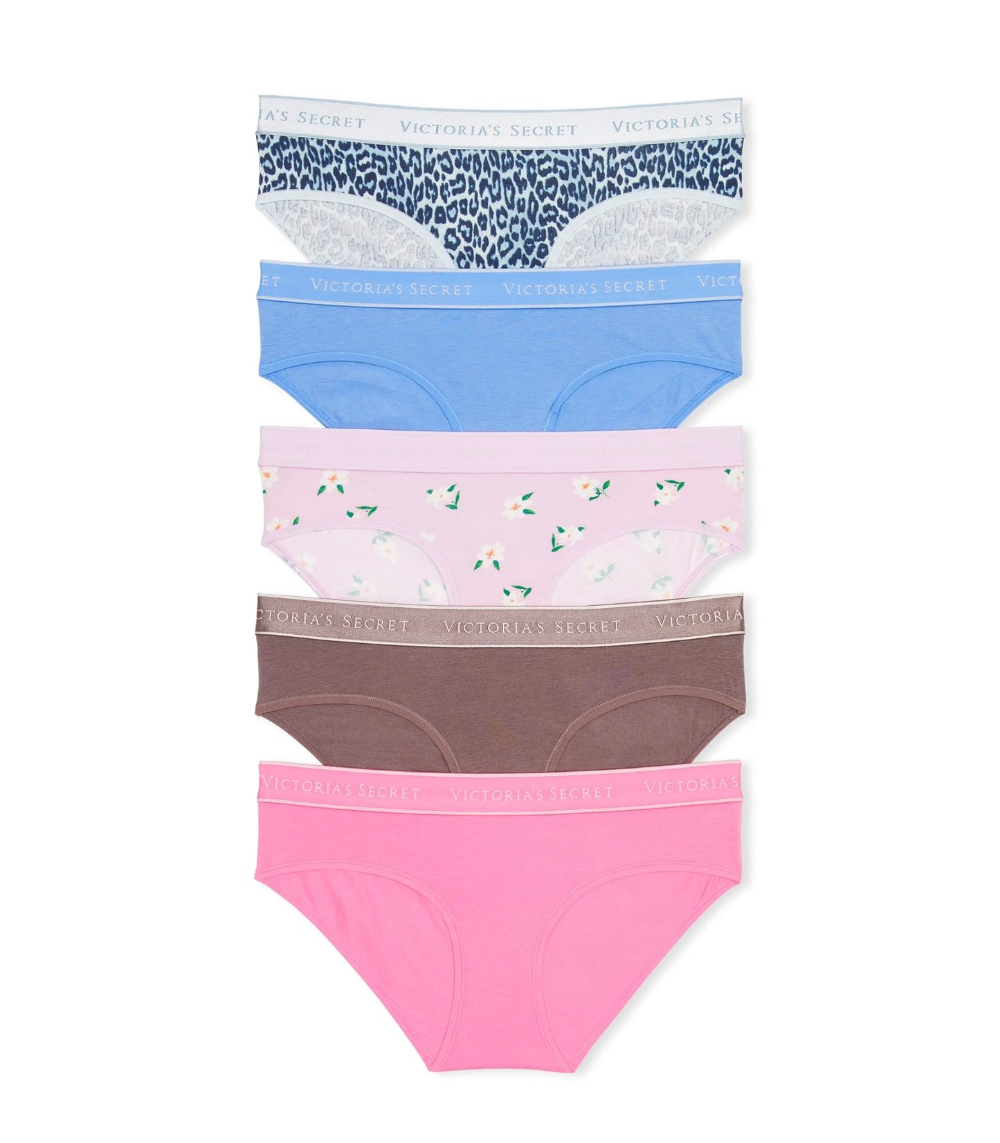 Victoria's Secret Women's Cotton Logo Hipster Underwear, Moderate Coverage Panties for Women, Multi Pack (XS - XXL) - 7DAY'S