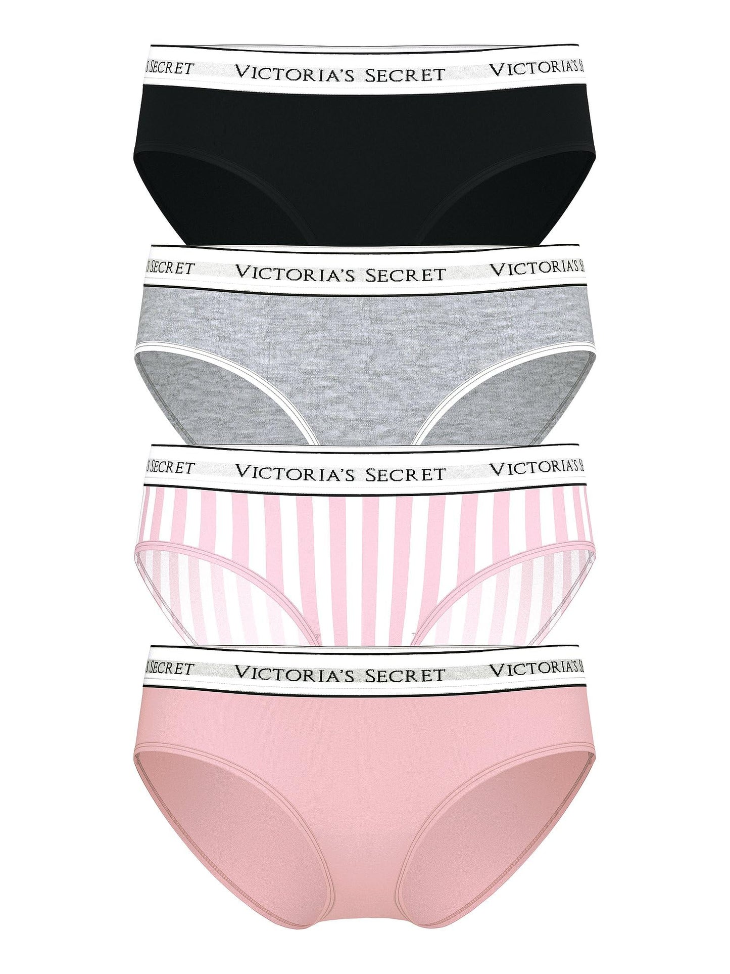 Victoria's Secret Women's Cotton Logo Hipster Underwear, Moderate Coverage Panties for Women, Multi Pack (XS - XXL) - 7DAY'S