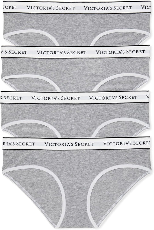 Victoria's Secret Women's Cotton Logo Hipster Underwear, Moderate Coverage Panties for Women, Multi Pack (XS - XXL) - 7DAY'S