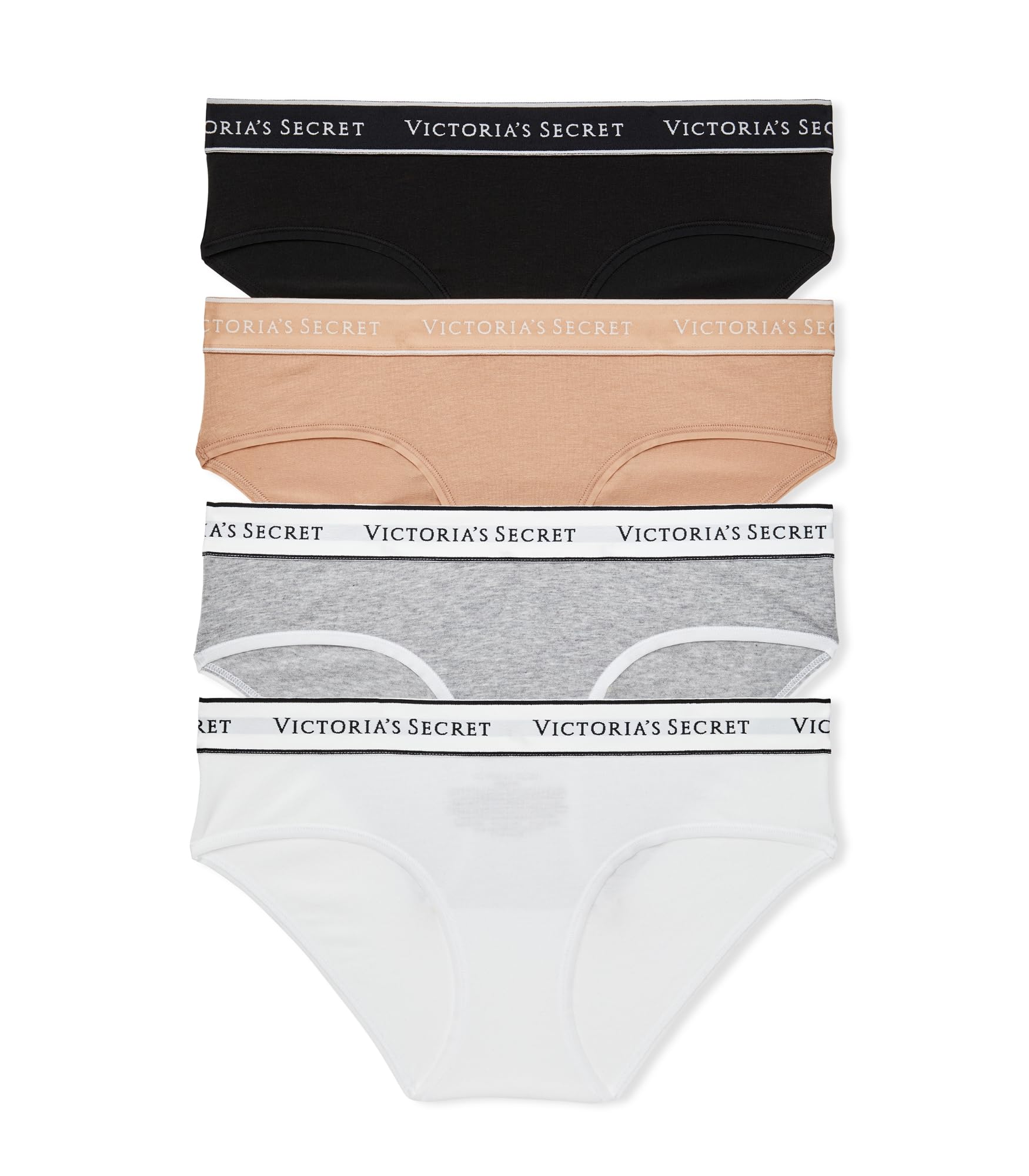 Victoria's Secret Women's Cotton Logo Hipster Underwear, Moderate Coverage Panties for Women, Multi Pack (XS - XXL) - 7DAY'S