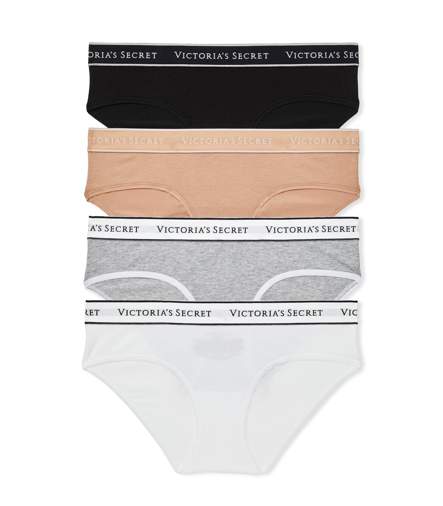 Victoria's Secret Women's Cotton Logo Hipster Underwear, Moderate Coverage Panties for Women, Multi Pack (XS - XXL) - 7DAY'S