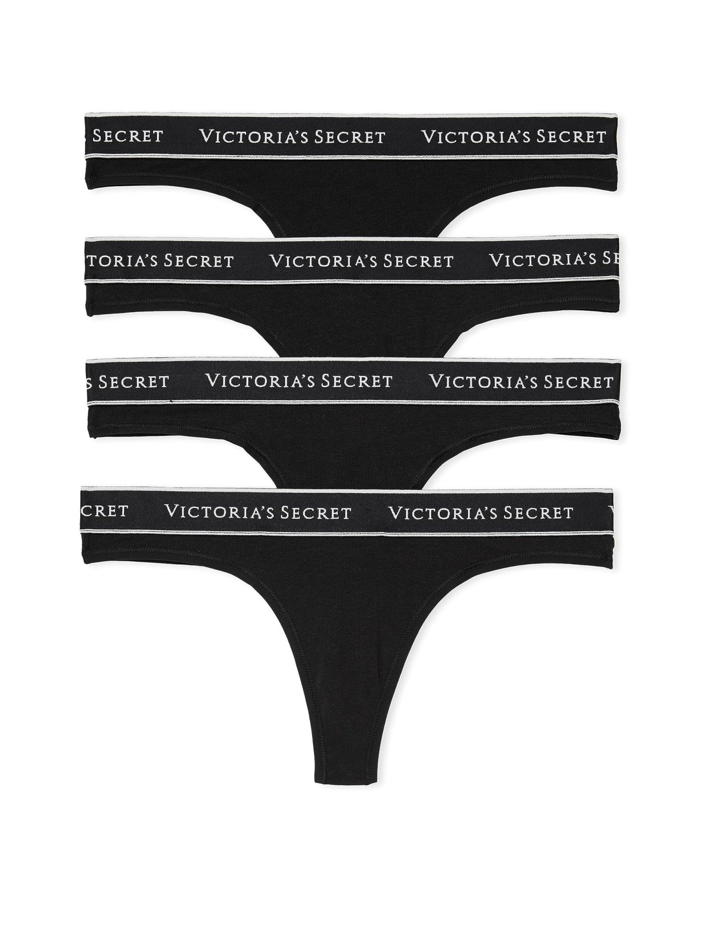 Victoria's Secret Women's Cotton Logo Thong Underwear, Panties for Women, Multi Pack (XS - XXL) - 7DAY'S