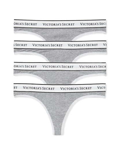 Victoria's Secret Women's Cotton Logo Thong Underwear, Panties for Women, Multi Pack (XS - XXL) - 7DAY'S