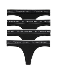Victoria's Secret Women's Cotton Logo Thong Underwear, Panties for Women, Multi Pack (XS - XXL) - 7DAY'S