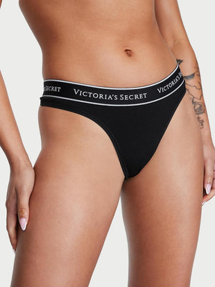 Victoria's Secret Women's Cotton Logo Thong Underwear, Panties for Women, Multi Pack (XS - XXL) - 7DAY'S