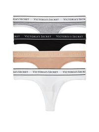 Victoria's Secret Women's Cotton Logo Thong Underwear, Panties for Women, Multi Pack (XS - XXL) - 7DAY'S