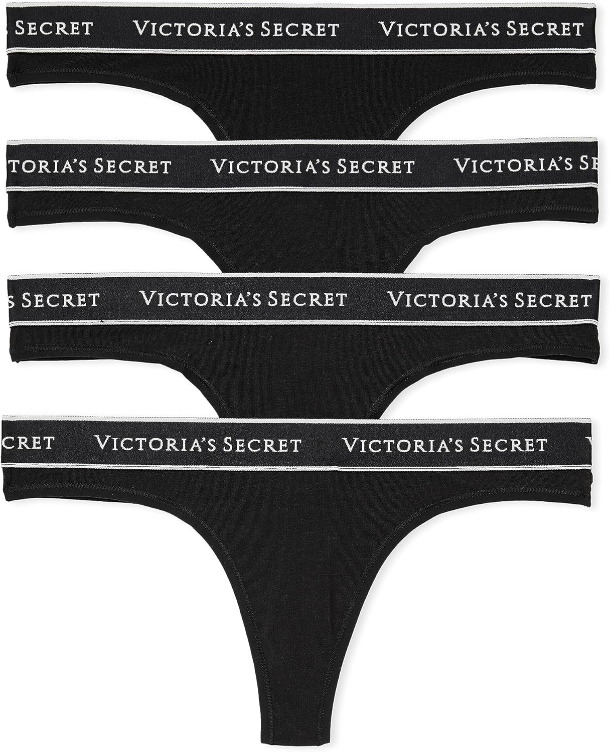 Victoria's Secret Women's Cotton Logo Thong Underwear, Panties for Women, Multi Pack (XS - XXL) - 7DAY'S