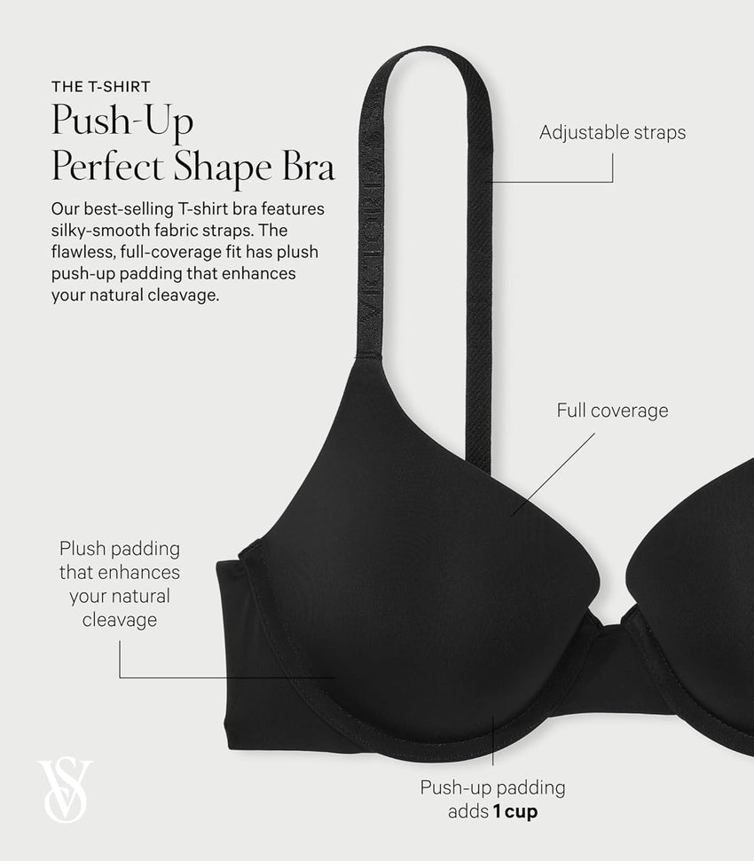 Victoria's Secret Women's Full Coverage Push Up Bra, Bras for Women (32A - 38DDD) - 7DAY'S