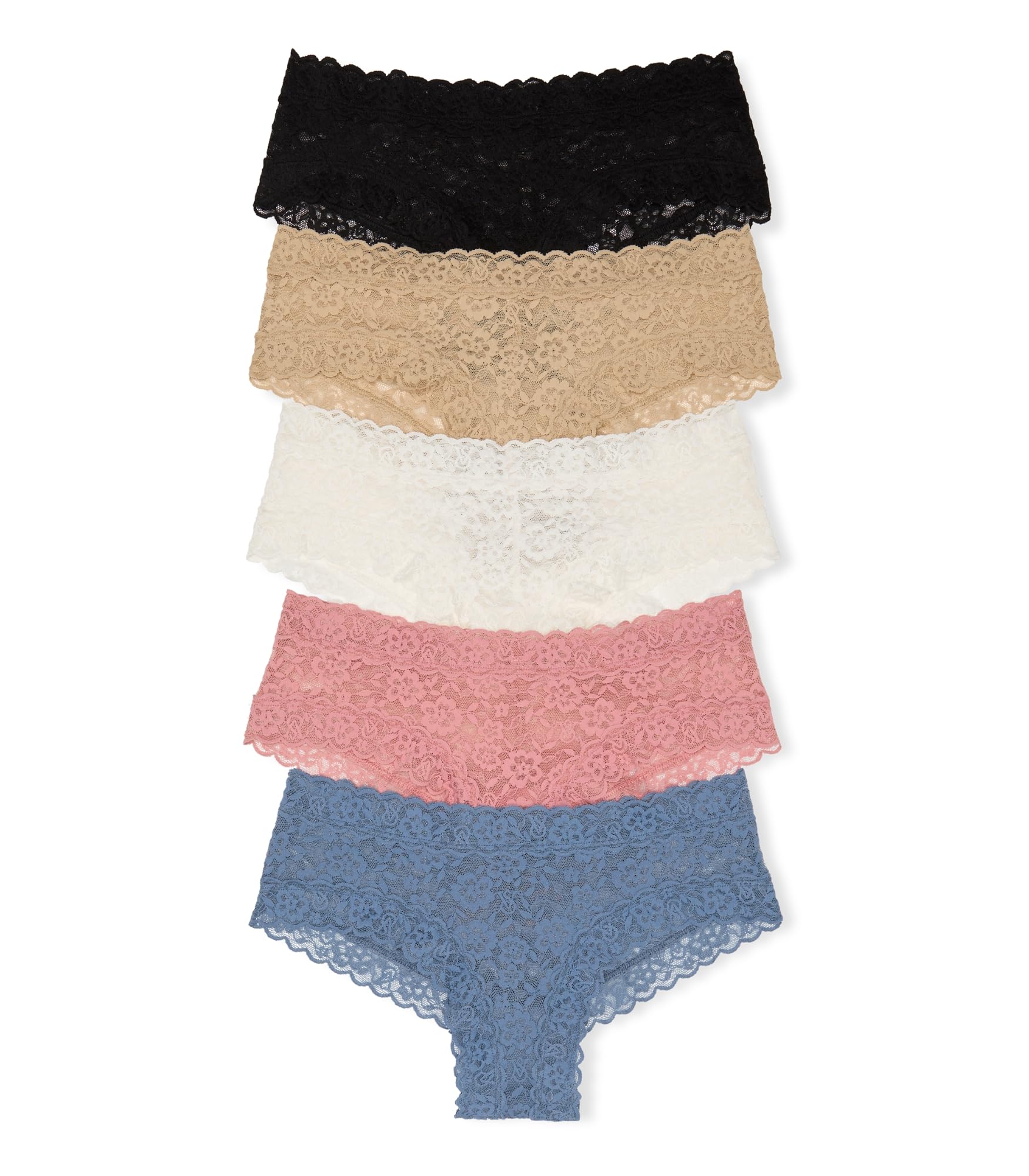 Victoria's Secret Women's Lace Cheeky Underwear, Minimal Coverage Panties for Women, Multi Pack (XS - XXL) - 7DAY'S