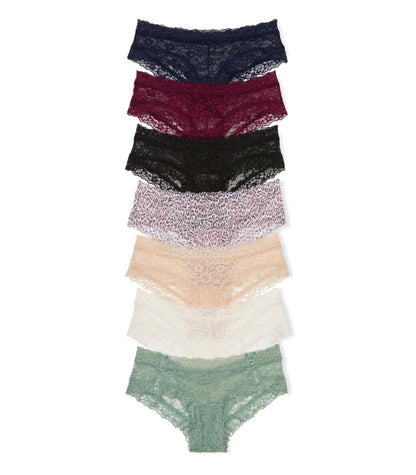 Victoria's Secret Women's Lace Cheeky Underwear, Minimal Coverage Panties for Women, Multi Pack (XS - XXL) - 7DAY'S