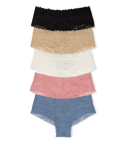 Victoria's Secret Women's Lace Cheeky Underwear, Minimal Coverage Panties for Women, Multi Pack (XS - XXL) - 7DAY'S