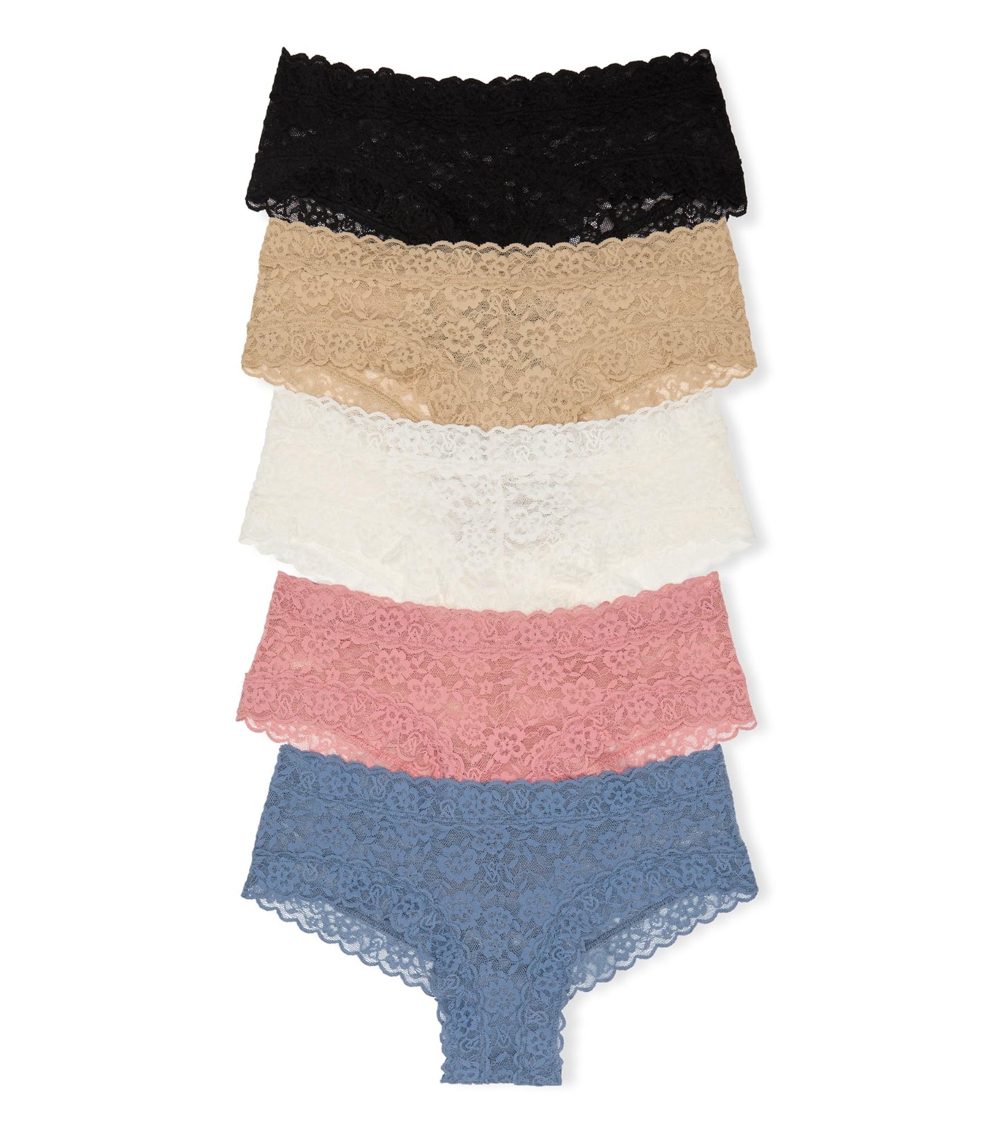 Victoria's Secret Women's Lace Cheeky Underwear, Minimal Coverage Panties for Women, Multi Pack (XS - XXL) - 7DAY'S