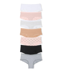 Victoria's Secret Women's Lace & Cotton Cheeky Underwear, Minimal Coverage Panties for Women, Multi Pack (XS - XXL) - 7DAY'S