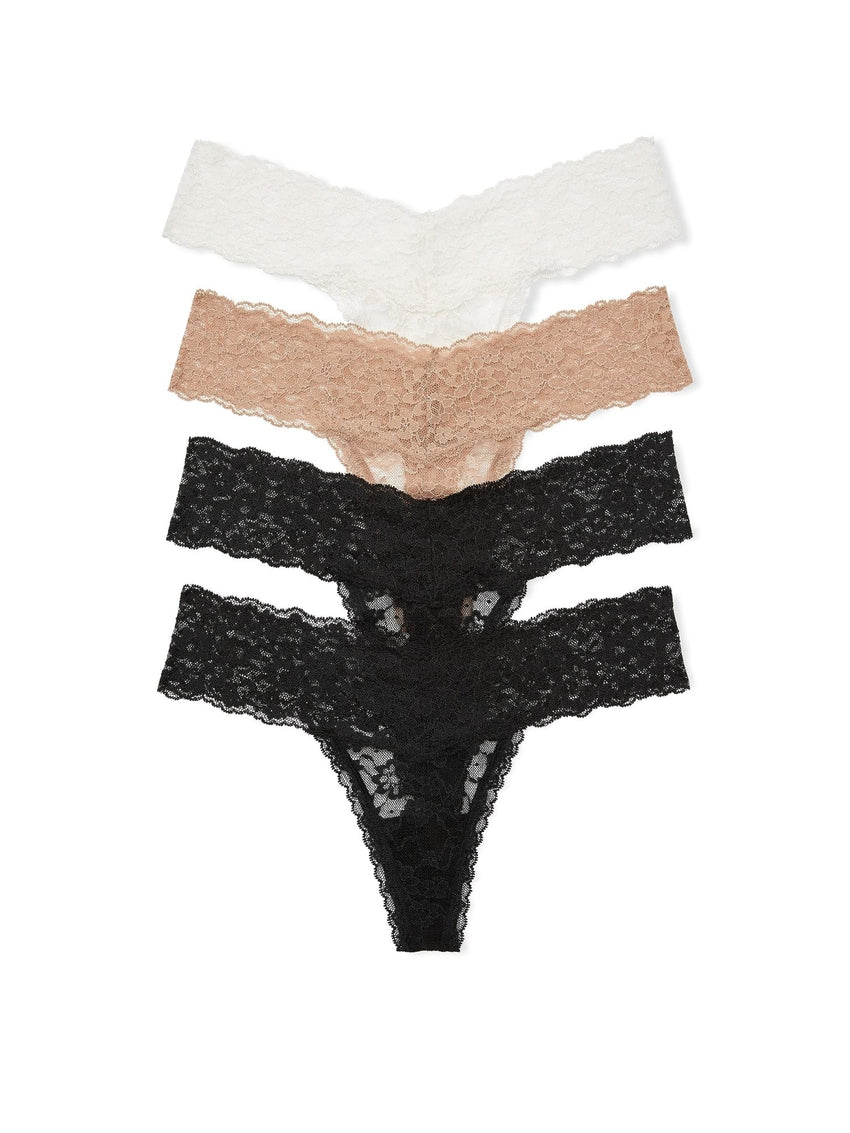 Victoria's Secret Women's Lace Thong Underwear, Panties for Women, Multi Pack (XS - XXL) - 7DAY'S