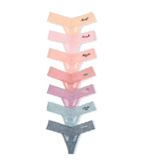 Victoria's Secret Women's Lace Thong Underwear, Panties for Women, Multi Pack (XS - XXL) - 7DAY'S