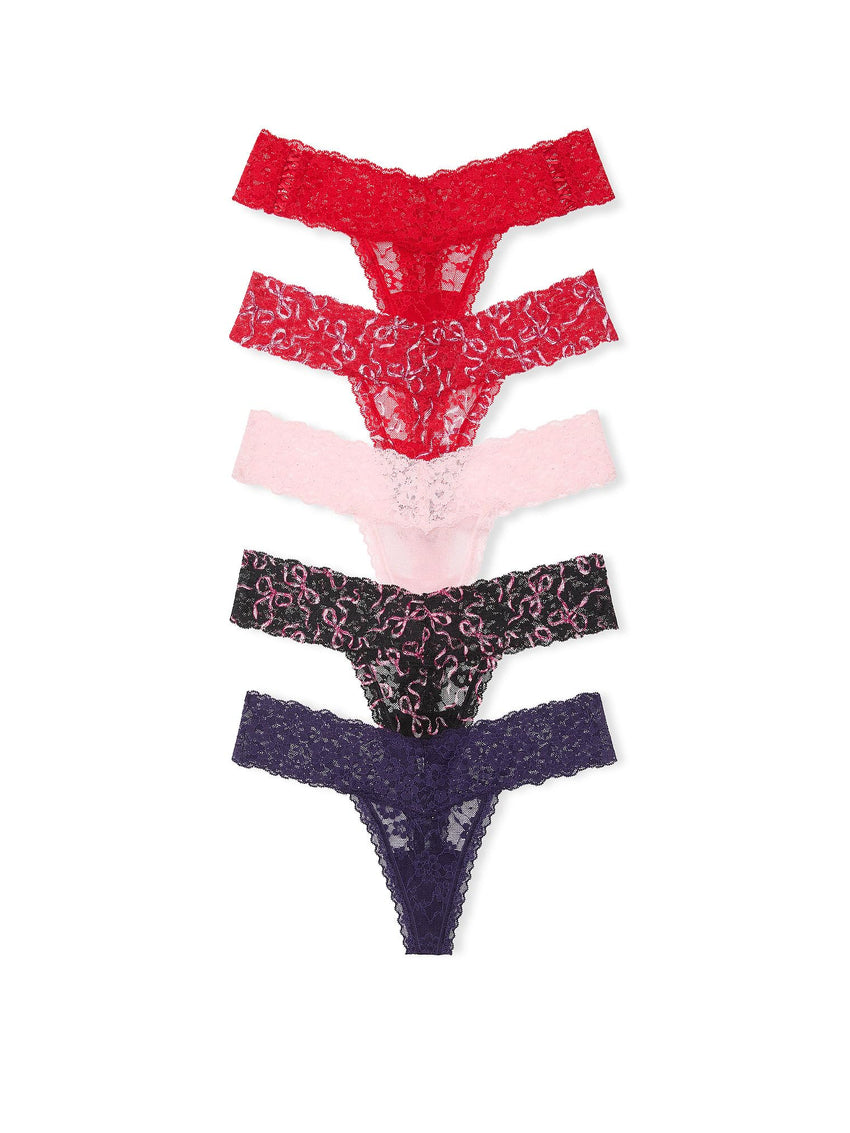Victoria's Secret Women's Lace Thong Underwear, Panties for Women, Multi Pack (XS - XXL) - 7DAY'S