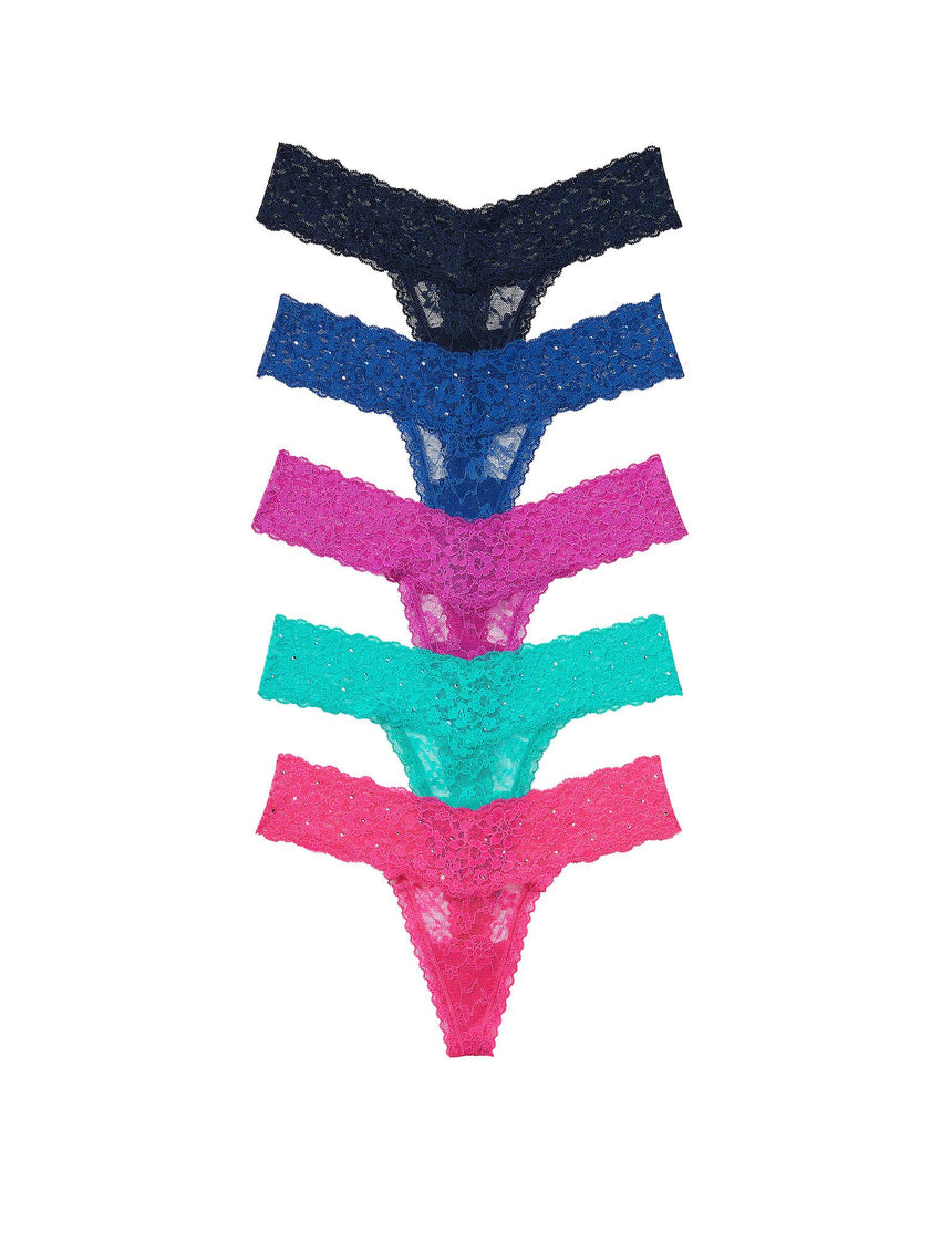 Victoria's Secret Women's Lace Thong Underwear, Panties for Women, Multi Pack (XS - XXL) - 7DAY'S
