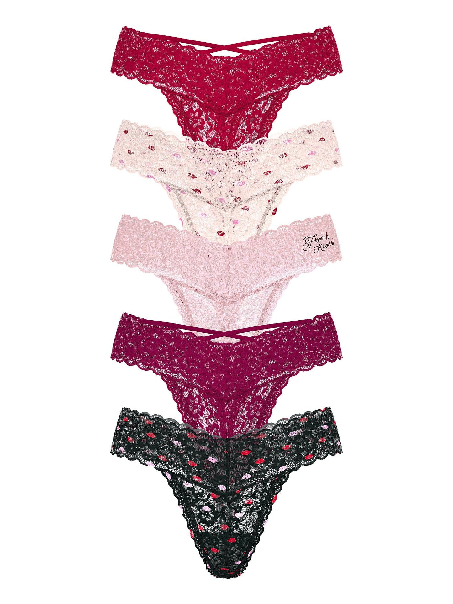 Victoria's Secret Women's Lace Thong Underwear, Panties for Women, Multi Pack (XS - XXL) - 7DAY'S