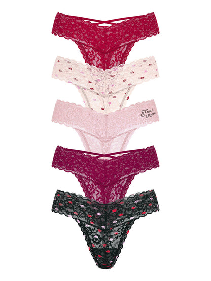 Victoria's Secret Women's Lace Thong Underwear, Panties for Women, Multi Pack (XS - XXL) - 7DAY'S