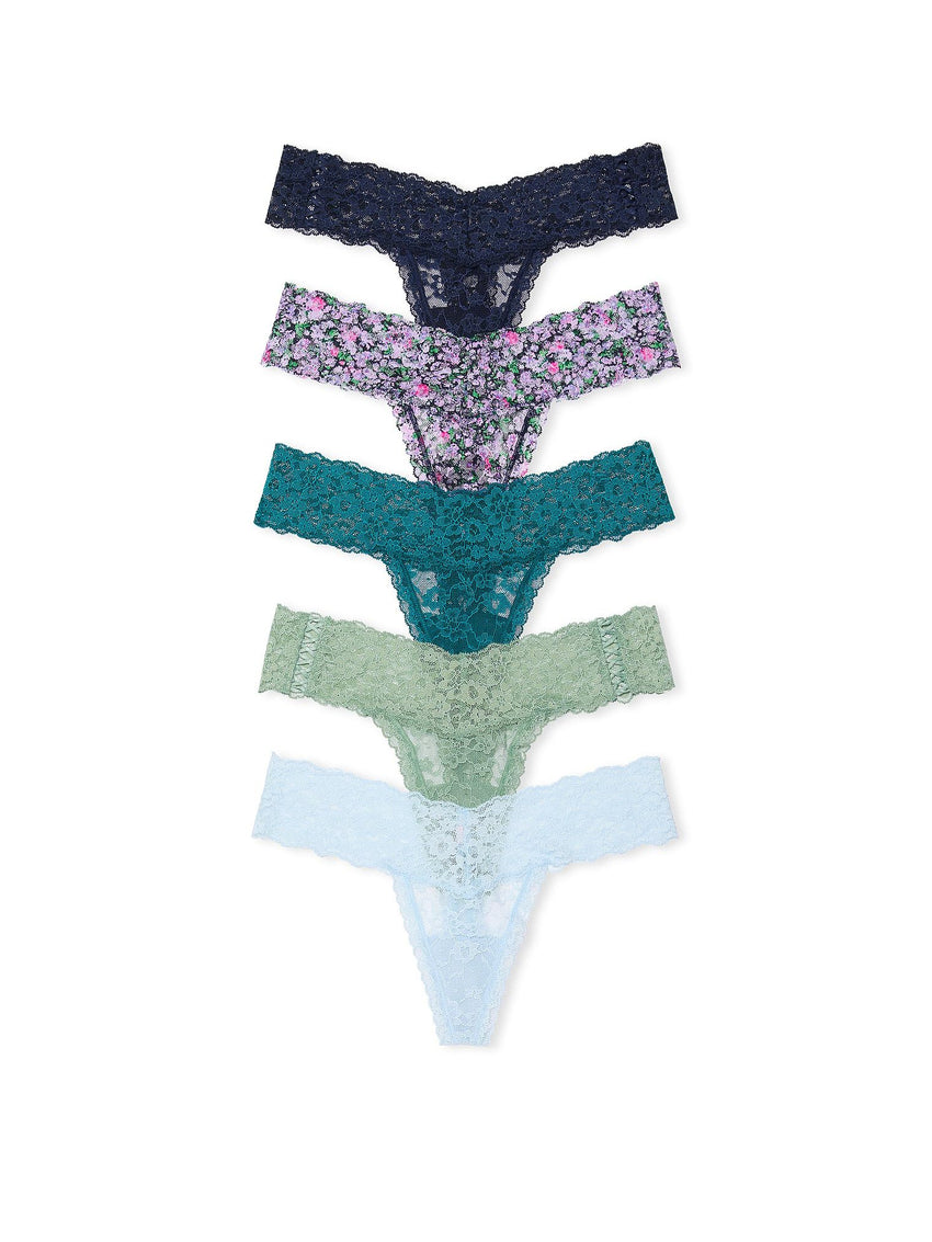 Victoria's Secret Women's Lace Thong Underwear, Panties for Women, Multi Pack (XS - XXL) - 7DAY'S