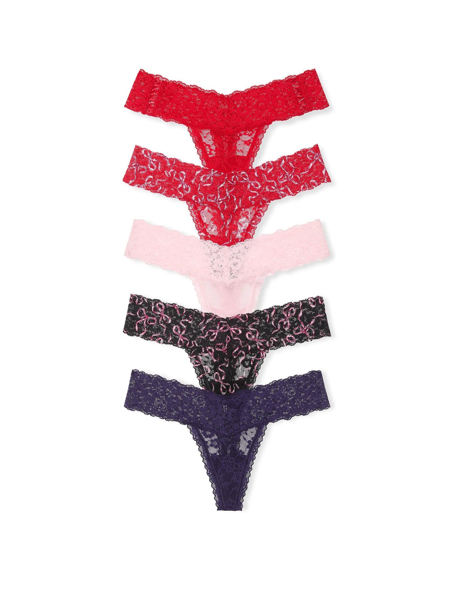 Victoria's Secret Women's Lace Thong Underwear, Panties for Women, Multi Pack (XS - XXL) - 7DAY'S