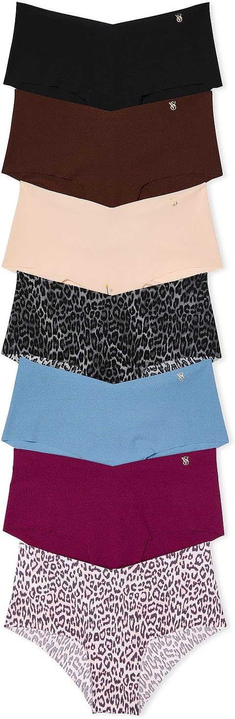 Victoria's Secret Women's No Show Cheeky Underwear, Minimal Coverage Panties for Women, Multi Pack (XS-XXL)