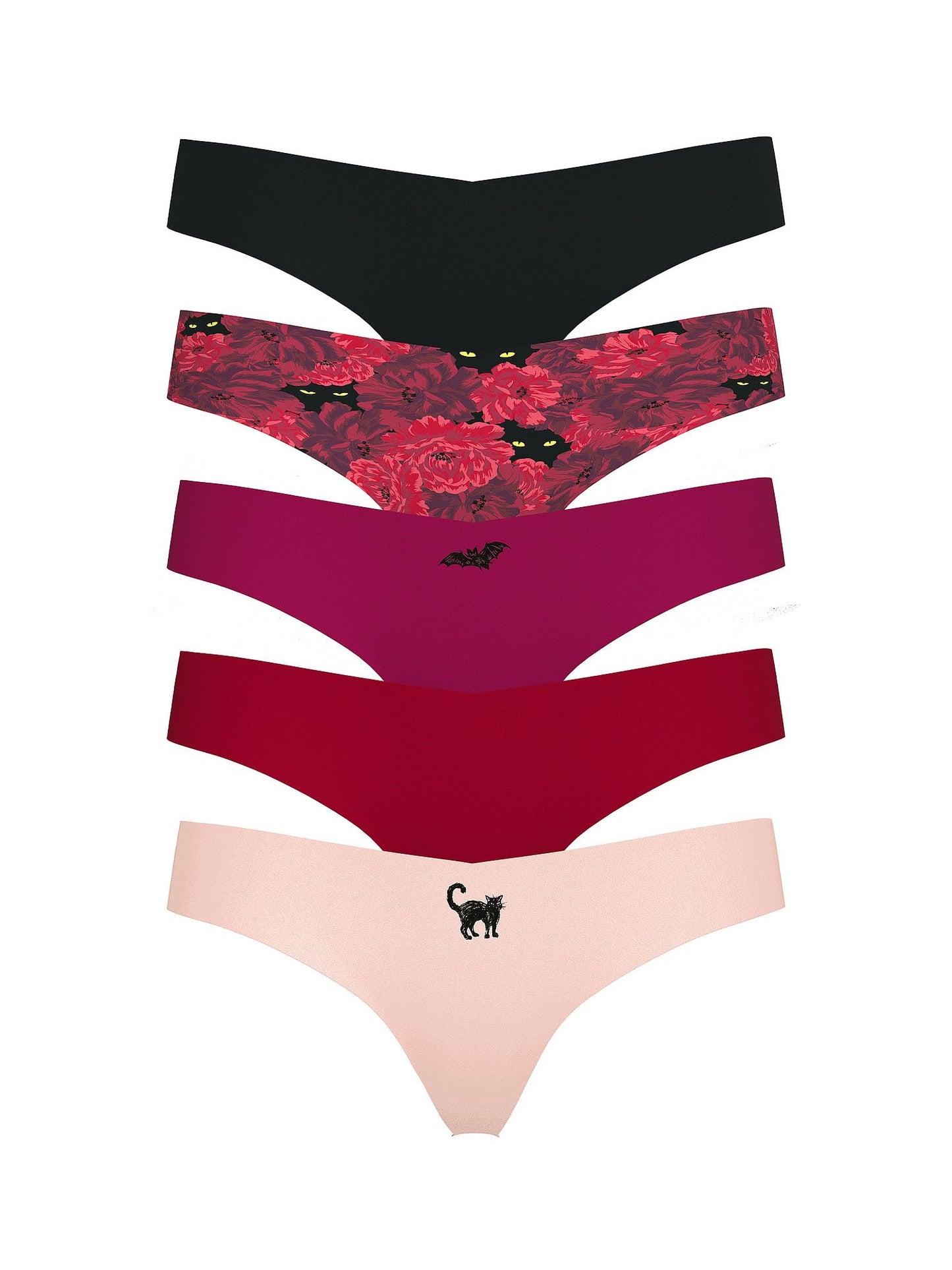 Victoria's Secret Women's No Show Thong Underwear, Panties for Women, Multi Pack (XS - XXL) - 7DAY'S