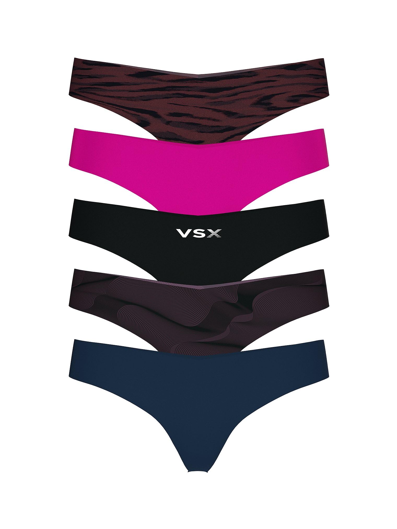 Victoria's Secret Women's No Show Thong Underwear, Panties for Women, Multi Pack (XS - XXL) - 7DAY'S