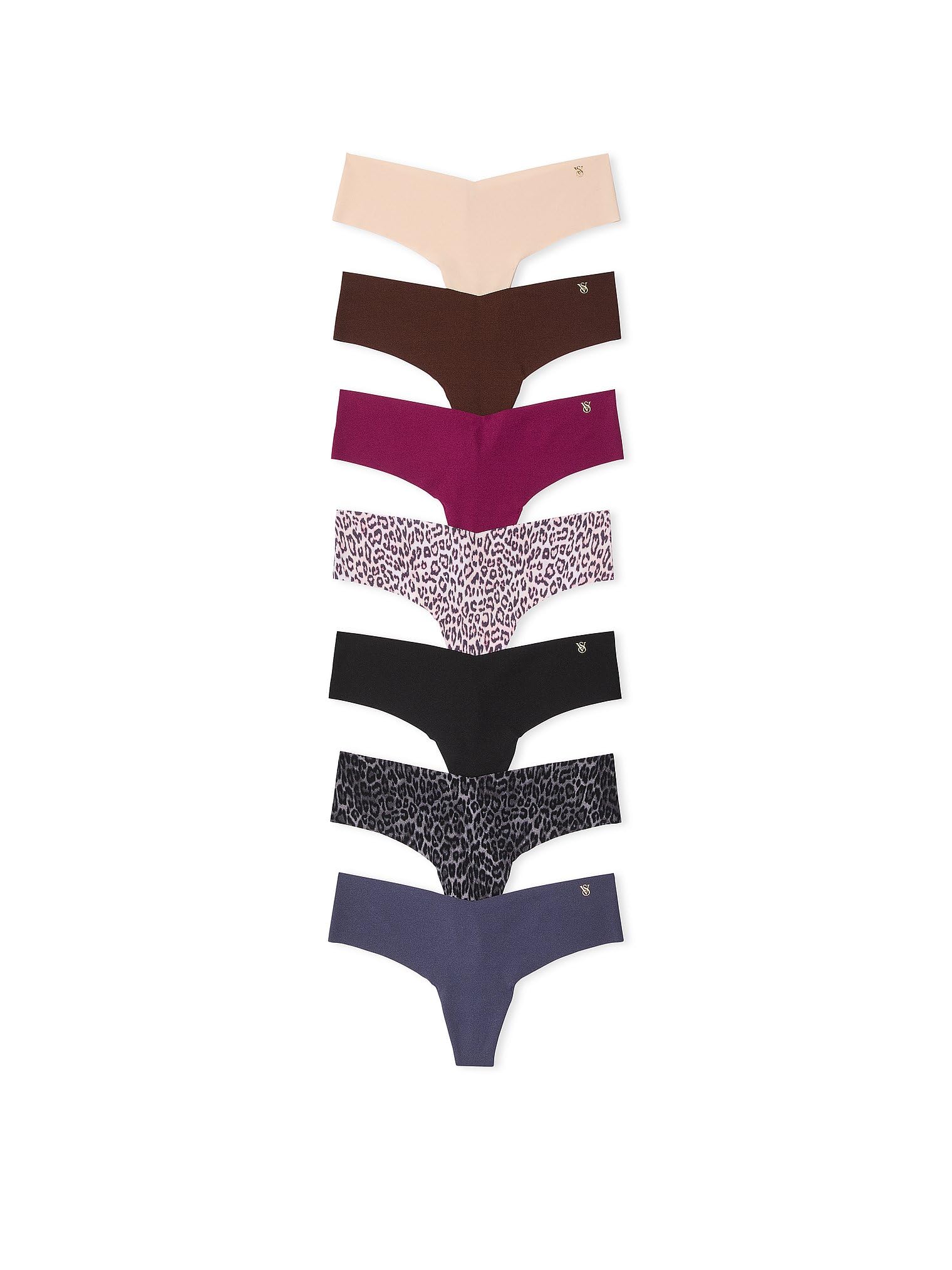 Victoria's Secret Women's No Show Thong Underwear, Panties for Women, Multi Pack (XS - XXL) - 7DAY'S