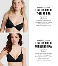Victoria's Secret Women's Pink Wear Everywhere Lightly Lined T-Shirt Bra, Bras for Women (32A - 40DDD) - 7DAY'S