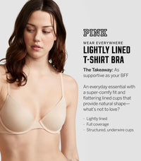 Victoria's Secret Women's Pink Wear Everywhere Lightly Lined T-Shirt Bra, Bras for Women (32A - 40DDD) - 7DAY'S