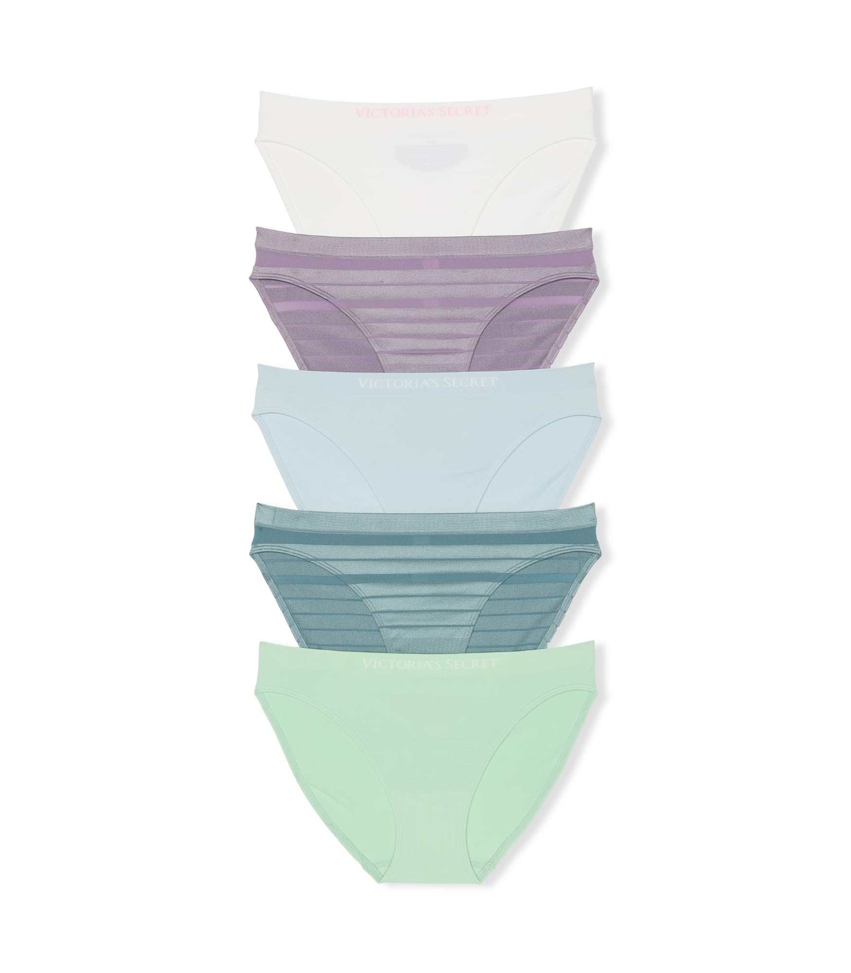 Victoria's Secret Women's Seamless Bikini Underwear, Moderate Coverage Panties for Women, Multi Pack (XS - XXL) - 7DAY'S