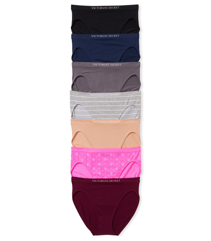 Victoria's Secret Women's Seamless Brief Underwear, Full Coverage Panties for Women, Multi Pack (XS - XXL) - 7DAY'S