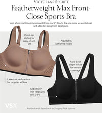 Victoria's Secret Women's VSX Featherweight Max Front Close Sports Bra, High Impact (32A - 38DD) - 7DAY'S