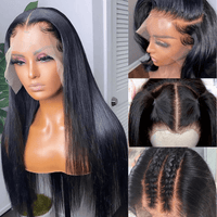 Vietnamese Raw Hair 250% Density Straight Lace Frontal Wigs Human Hair Lace Front Transparent Hd Lace Wig For Black Women - 7DAY'S