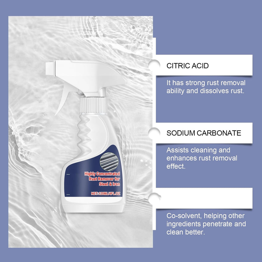 Viyshop Rust Remover, Peony Rust Remover, Heavy Duty RustRemover for Metal, Heavy Duty MetalRustRemover, HeavyDuty Metal RustRemover Spray, High - Speed Rust Powerful RustRemover forMetal (1) - 7DAY'S