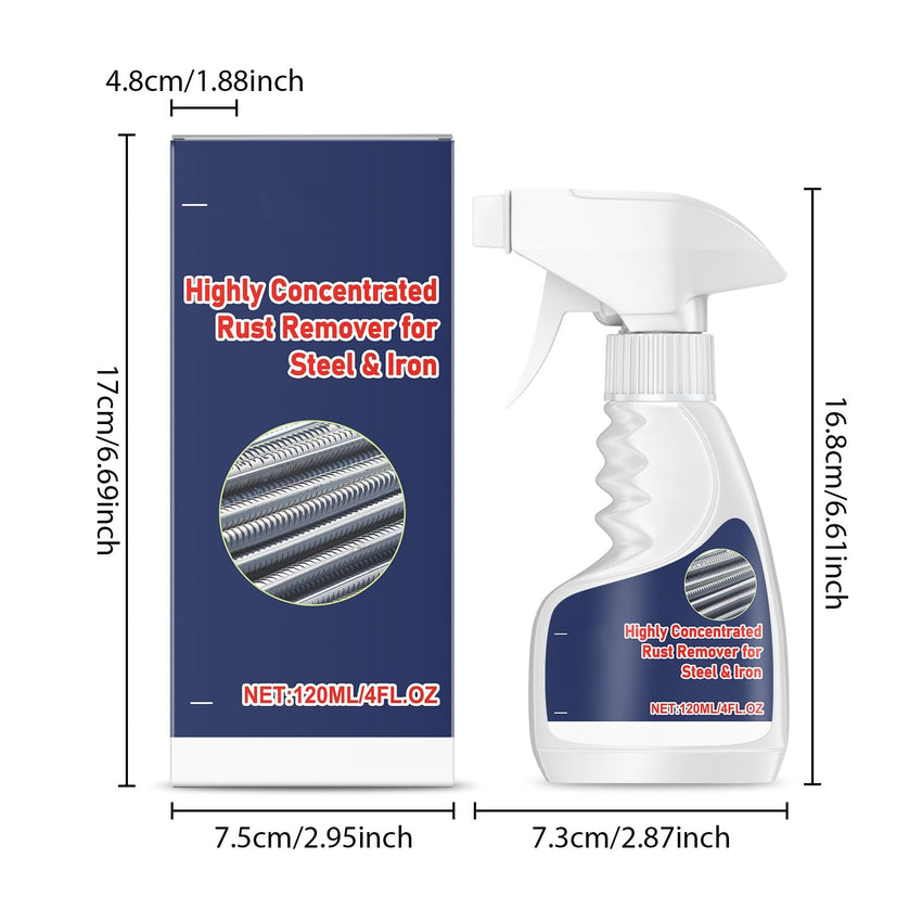 Viyshop Rust Remover, Peony Rust Remover, Heavy Duty RustRemover for Metal, Heavy Duty MetalRustRemover, HeavyDuty Metal RustRemover Spray, High - Speed Rust Powerful RustRemover forMetal (1) - 7DAY'S