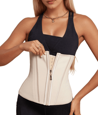 Waist Trainer for Women Latex Sport Underbust Steel Boned Corset Shapewear with Zipper Hook Shapewear Double Control Body Shaper Workout Fajas Colombianas Moldeadoras Stomach Strapless Shapewear - 7DAY'S