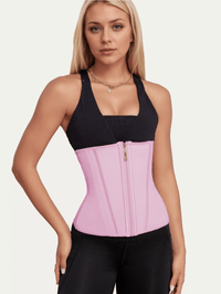 Waist Trainer for Women Latex Sport Underbust Steel Boned Corset Shapewear with Zipper Hook Shapewear Double Control Body Shaper Workout Fajas Colombianas Moldeadoras Stomach Strapless Shapewear - 7DAY'S