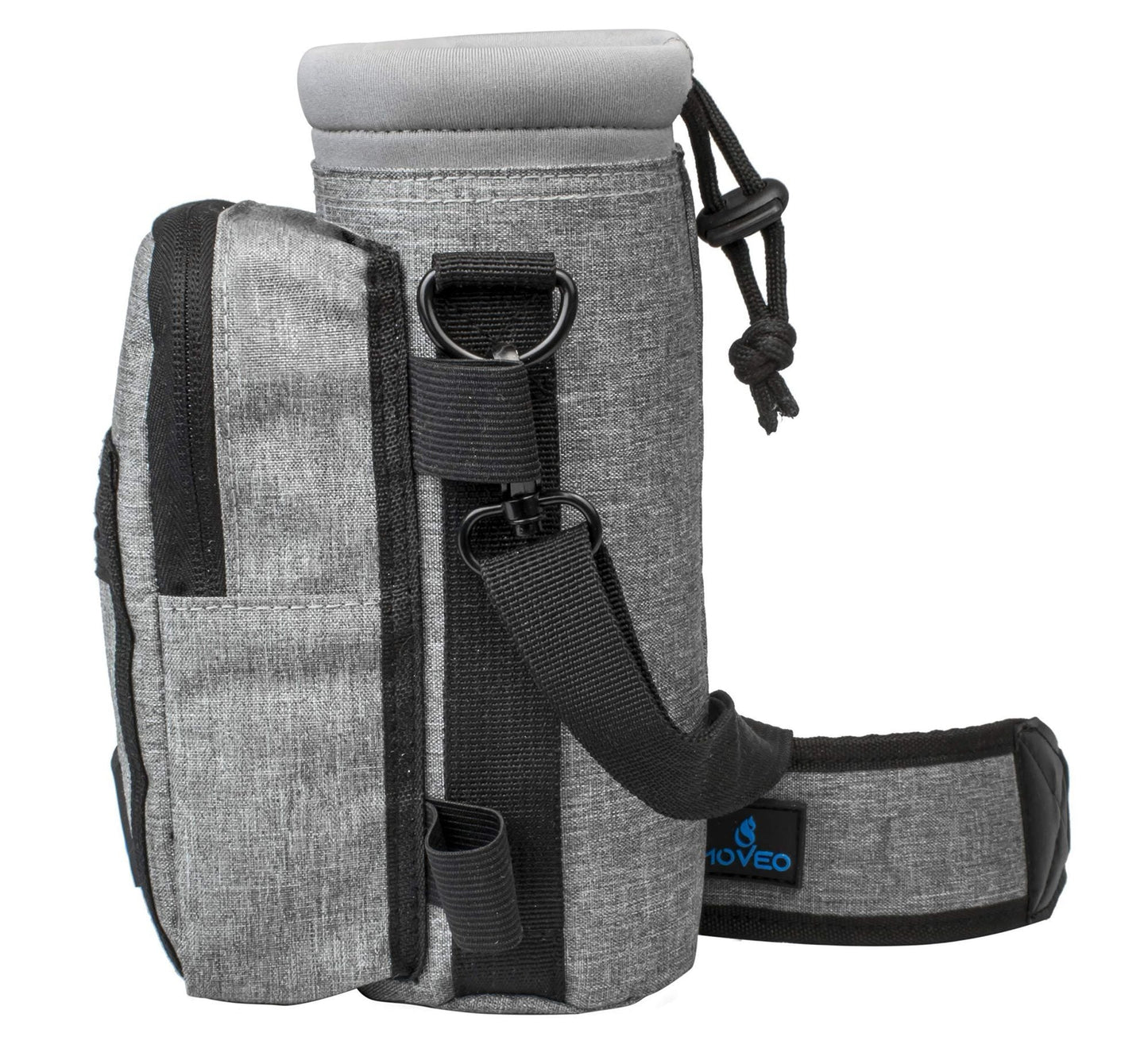 Water Bottle Holder Carrier Bottle Cooler with Adjustable Shoulder Strap and Front Pockets Suitable for 16 oz to 25oz Bottles - 7DAY'S