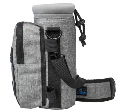 Water Bottle Holder Carrier Bottle Cooler with Adjustable Shoulder Strap and Front Pockets Suitable for 16 oz to 25oz Bottles - 7DAY'S