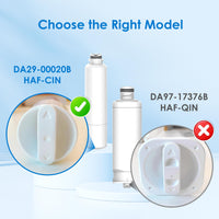 Waterdrop DA29 - 00020B Replacement for Samsung® Water Filter HAF - CIN/EXP, DA29 - 00020B, HAF - CIN, DA29 - 00020B - 1, RF28HMEDBSR, RF263BEAESR, RS25J500DSR, RF263TEAESG, HDX FMS - 2, DA97 - 08006A - 1, 3 Filters - 7DAY'S