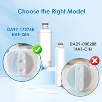 Waterdrop DA97 - 17376B Replacement for Samsung® HAF - QIN/EXP, DA97 - 08006C, RF28R7201SR, RF28R7351SG, WD - F45, Refrigerator Water Filter, 3 Filters - 7DAY'S