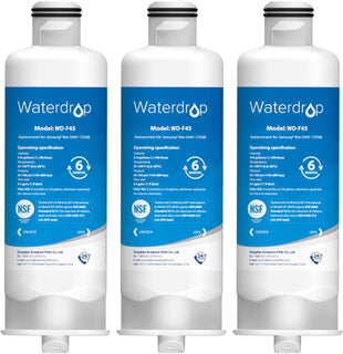 Waterdrop DA97-17376B Replacement for Samsung® HAF-QIN/EXP, DA97-08006C, RF28R7201SR, RF28R7351SG, WD-F45, Refrigerator Water Filter, 3 Filters