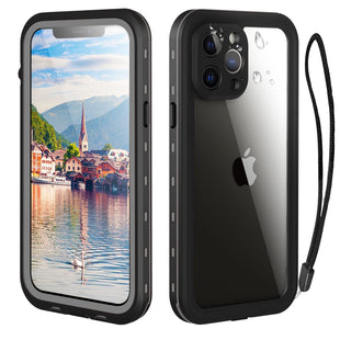 Waterproof iPhone 13 Pro Max Case - Full Body Protection Case for iPhone 13 Pro Max 6.7 inch Waterproof Shockproof Dustproof Phone Case with Built in Screen Protector (Black)
