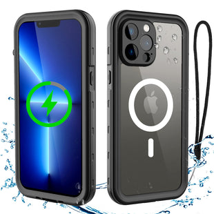 Waterproof iPhone 13 Pro Max Case - Full Body Protection Case for iPhone 13 Pro Max 6.7 inch Waterproof Shockproof Dustproof Phone Case with Built in Screen Protector (Black) - 7DAY'S