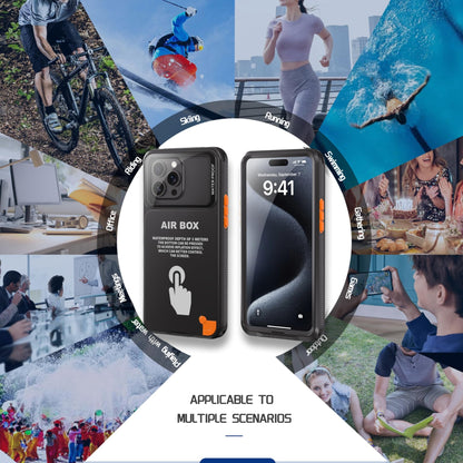 Waterproof Phone Case, Universal Underwater Pouch Dry Bag, Waterproof Self - Check Function, Beach Travel Essentials Snorkeling Case Compatible for iPhone 6.7 inch (Black, 6.7 inch) - 7DAY'S