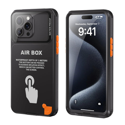 Waterproof Phone Case, Universal Underwater Pouch Dry Bag, Waterproof Self-Check Function, Beach Travel Essentials Snorkeling Case Compatible for iPhone 6.7 inch (Black, 6.7 inch)