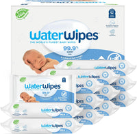 WaterWipes Sensitive+ Newborn & Baby Wipes, 3 - In - 1 Cleans, Cares, Protects, 99.9% Water, Unscented & Hypoallergenic, 720 Count (12 Packs) - 7DAY'S